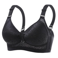 plus size push up breathable wireless bra
