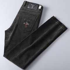 Luxe Print Corduroy Track Pants