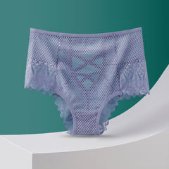 Sexy Hollow Lace Large Size Breathable Butt Lifting Briefs