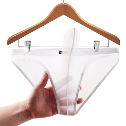 Men's transparent low-waist sexy mesh Panties