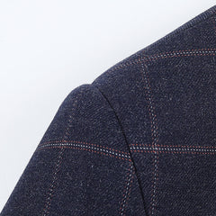2024 New All-match Plaid Breathable and Comfortable Temperament Business Casual Blazer