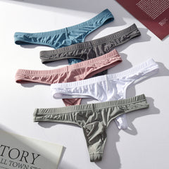 Men's Transparent Ice Silk Soft Skin-friendly Thong