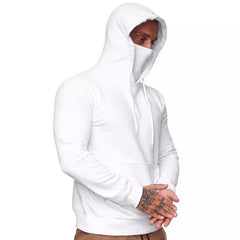 Men's Long Sleeve Fleece Mask Hoodie