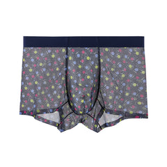 Men's Printed Mesh Sexy Breathable Seamless Panties