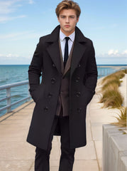 Men's Warm and Fashionable Woolen Coat