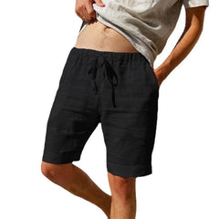 Men's Loose Cotton and Linen Breathable Sports Casual Shorts