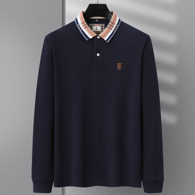 Men's Pure Cotton Lapel POLO Shirt