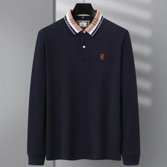 Men's Pure Cotton Lapel POLO Shirt