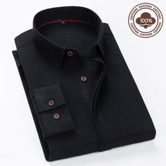 Men's 100% Cotton Business Casual Shirt