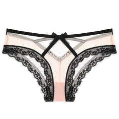 Sexy bow romantic lace panties