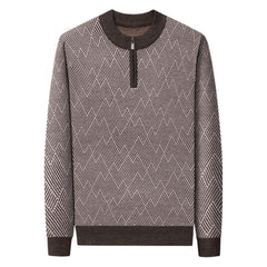 Fashionable Jacquard Warm Sweater