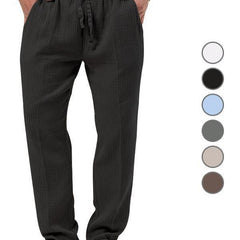 Men's Large Solid Color Loose Straight Casual Pants