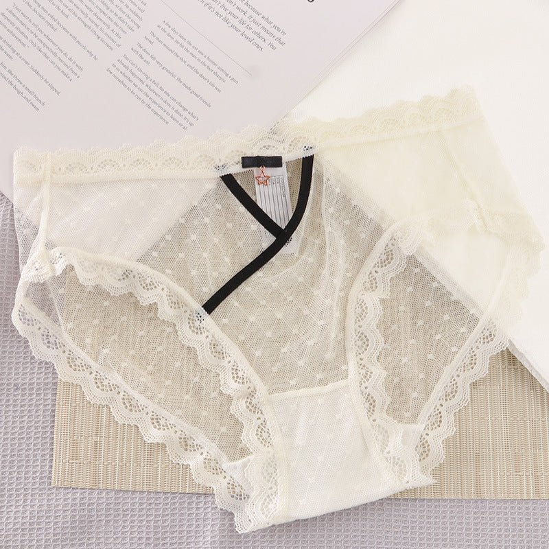 Hollow transparent lace sexy panties