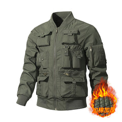 Men's Multi-Pocket Work Bomber Jacket