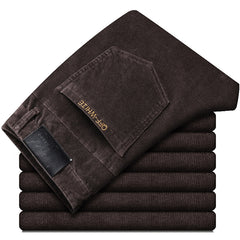 Men's Corduroy Straight Thick Warm Casual Pants