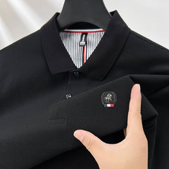 Men's Pure Cotton Business Casual Polo Shirt