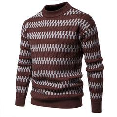 Men's Round Neck Lazy Style Pullover Bottoming Sweater
