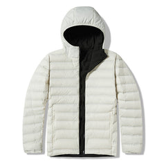 Men's and women's reversible outdoor warm and water-repellent lightweight down hooded jacket