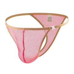 Men's Quick-drying Buckle Hollow Skin-friendly Sexy Low-waist Transparent Thong