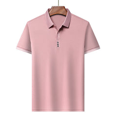 New business casual solid color lapel polos