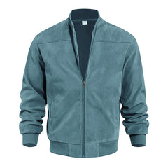 Men's Suede Zipper Casual Vintage Jacket