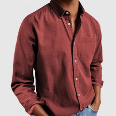 2024 Men's New Long Sleeve Lapel Shirt