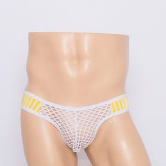 Men's Sexy Transparent Mesh Low Waist Stretch Briefs