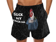 Men's Beach Shorts Fun 3D Printed Swim Trunks