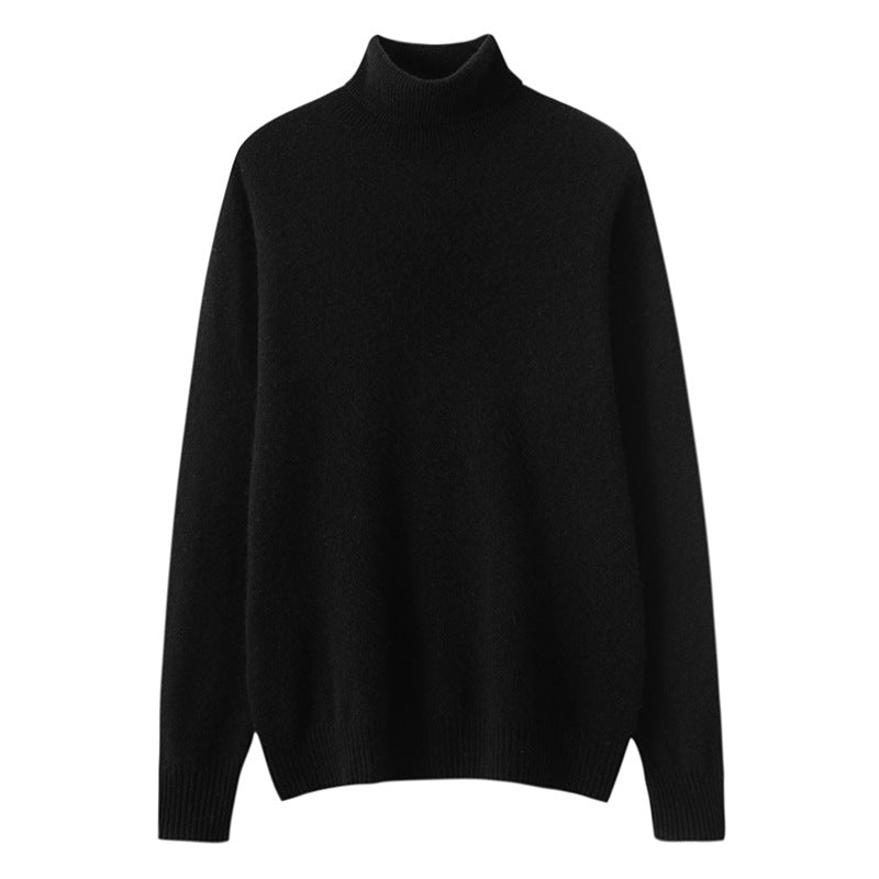 Men's Cashmere Turtleneck Business Casual Wool Knitted Sweater