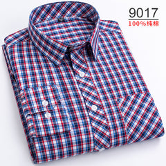 Oversized Cotton Fashionable Plaid Shirt