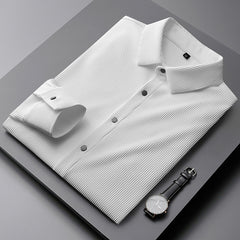 Men's Non-iron Anti-wrinkle Business Casual Striped Shirt