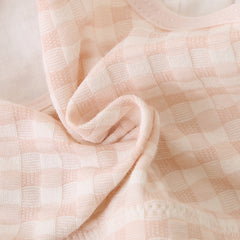 Cotton Plaid Stretch Soft Wireless Bra