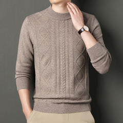 New casual round neck warm thick sweater