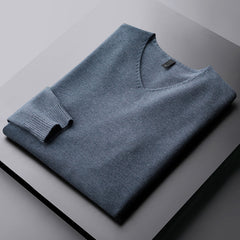 Men's Warm V-Neck Sweater