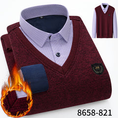 2023 Winter Business Casual Holiday Two Piece Warm Shirts