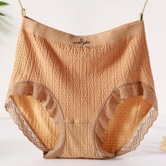 High Waist Stretch Cotton Breathable Briefs