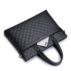Horizontal Business Casual Soft Leather Shoulder Messenger Bag