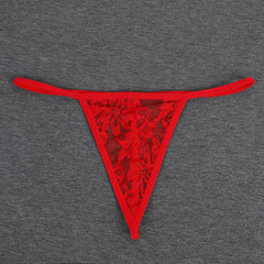 Sexy Lace Transparent Mesh Thong