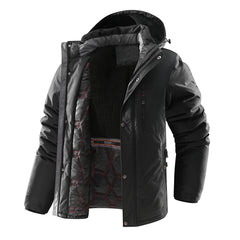Men's Thickened Fleece Multi-pocket Windproof Jacket