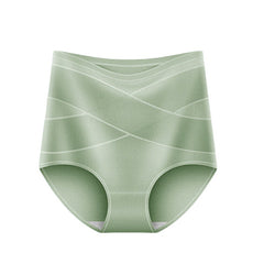 High waist pure cotton hip lifting tummy control pants breathable Panties