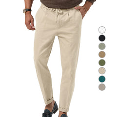Men's Trendy Business Casual Large Size Straight Solid Color Trousers