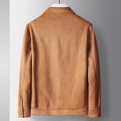 Men's New Suede Casual Leather Jacket