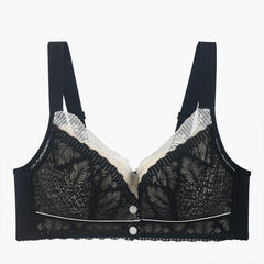 New Exquisite Lace Front Button Adjustable Strap Bra