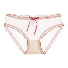 Summer New Ribbon Mesh Lace Briefs