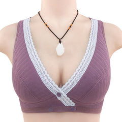 New Lace Front Button Bra