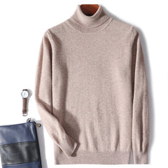 Men's Turtleneck Casual Wool Sweater