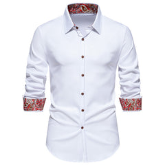 Men's Colorblock Long Sleeve Shirt