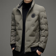 New Men's Stand Collar Warm, Casual and Versatile Down Jacket