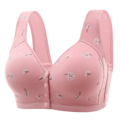 New style front button free wire bra