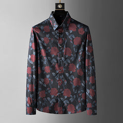 2023 New Men's Printed Slim Fit Non-Iron Shirt